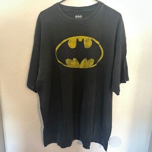 Batman Logo Emblem Symbol Signal Black T-Shirt Size 2XL